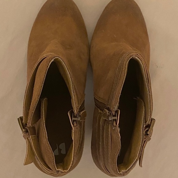 BP Bootie Boots Nordstrom Suede Distressed Leather - Picture 4 of 9